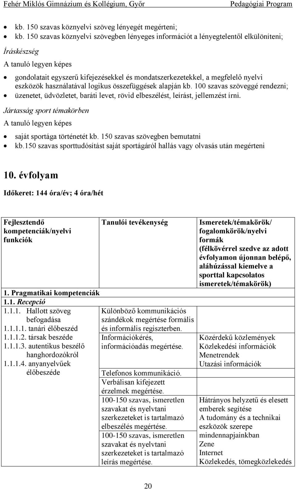 eszközök használatával logikus összefüggések alapján kb. 100 szavas szöveggé rendezni; üzenetet, üdvözletet, baráti levet, rövid elbeszélést, leírást, jellemzést írni.