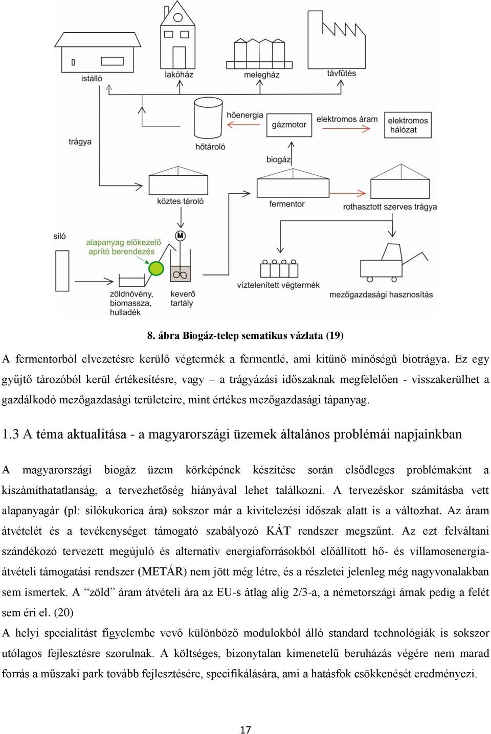 3 A téma aktualitása - a magyarországi üzemek általános problémái napjainkban A magyarországi biogáz üzem körképének készítése során elsődleges problémaként a kiszámíthatatlanság, a tervezhetőség