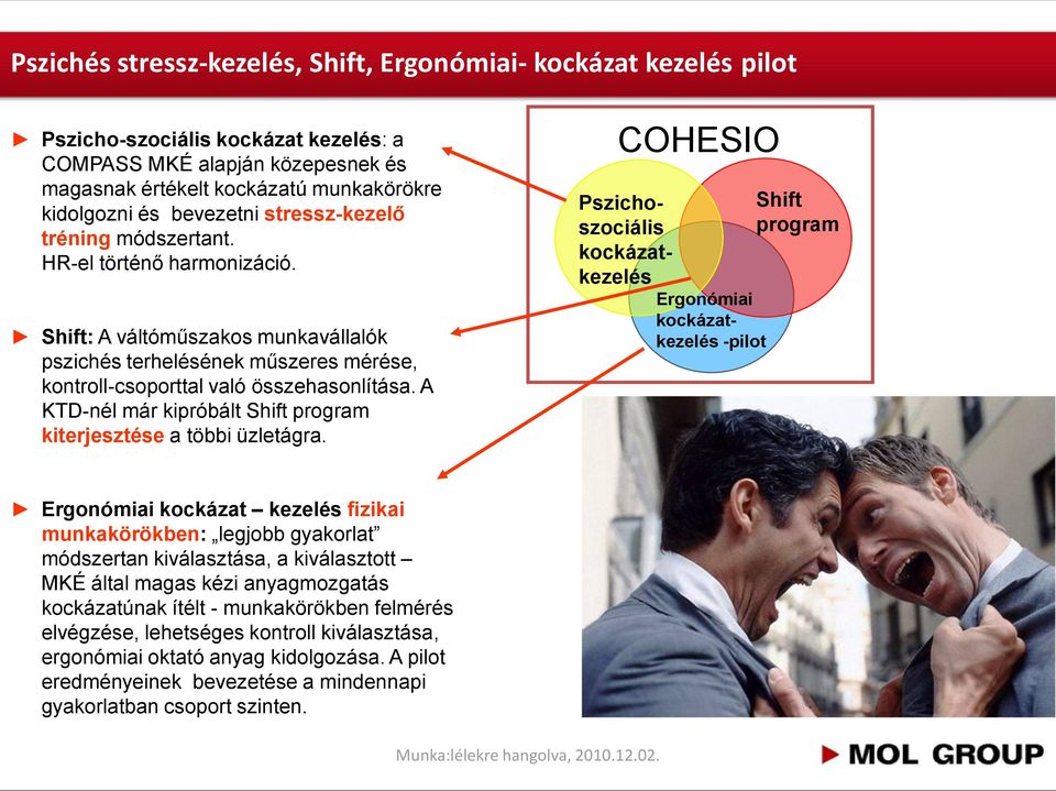 A KTD-nél már kipróbált Shift program kiterjesztése a többi üzletágra.