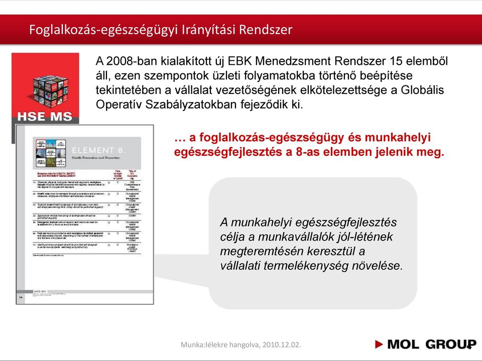 Operatív Szabályzatokban fejeződik ki.