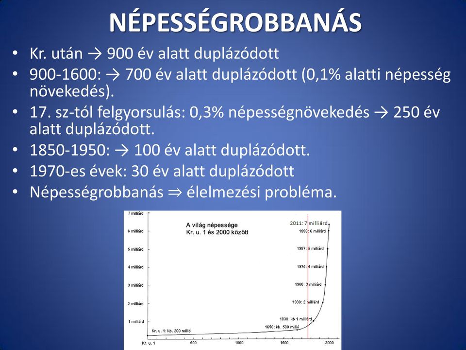 alatti népesség növekedés). 17.