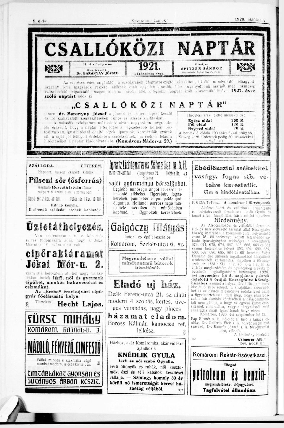 nemesen szőfrkotátó. \g»k\ mgs rodlm nvóu '. legjobb mgyr rők közreműködésével 9 2. é v é s z ó l ó n p t á r t dok k C S A L L Ó K Ö Z N A P T Á R " me dr.