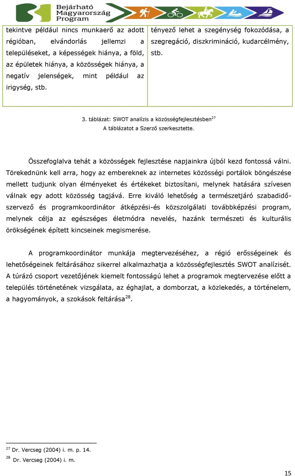 Összefoglalva tehát a közösségek fejlesztése napjainkra újból kezd fontossá válni.