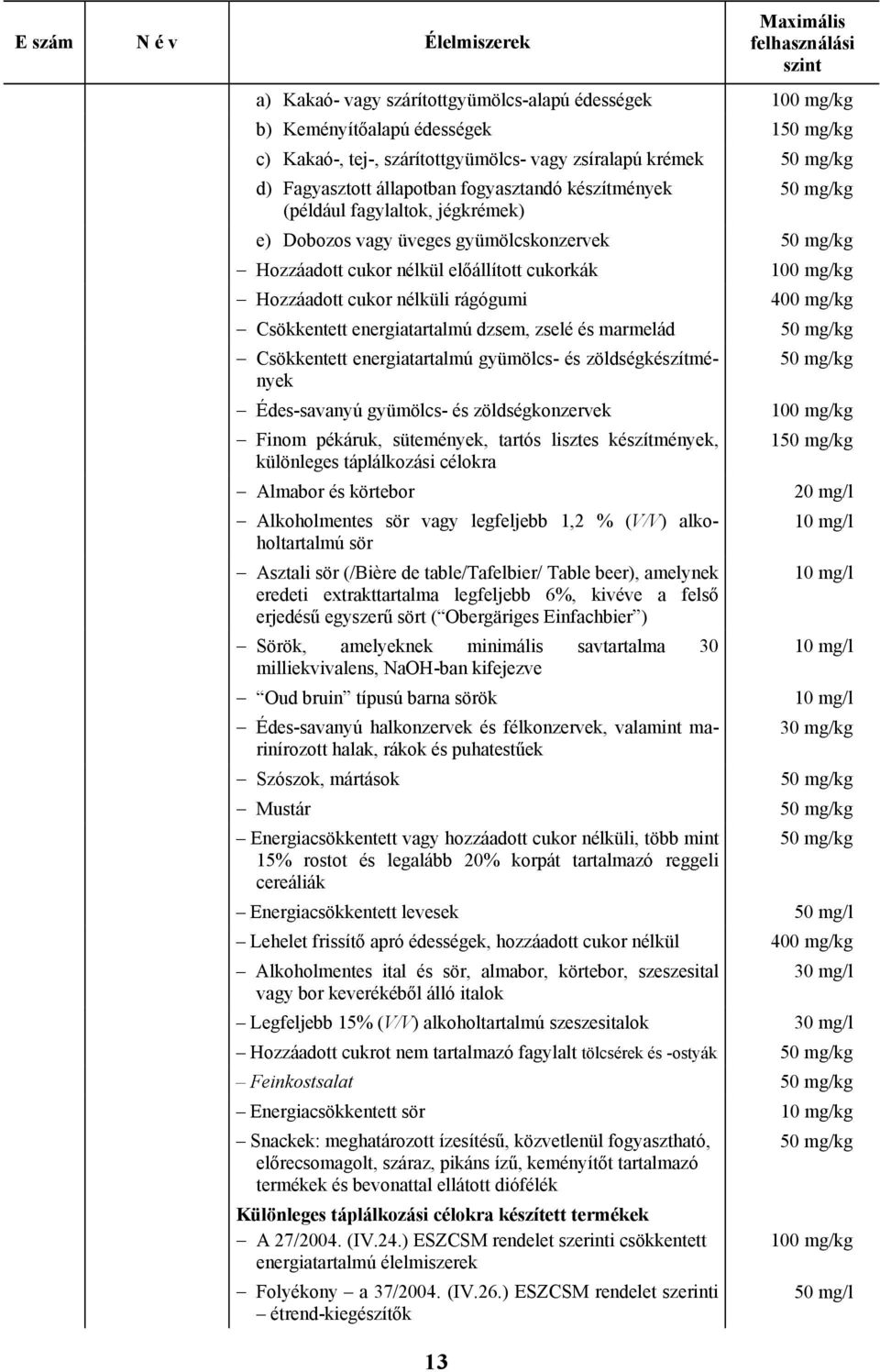 és zöldségkészítmények Édes-savanyú gyümölcs- és zöldségkonzervek Finom pékáruk, sütemények, tartós lisztes készítmények, különleges táplálkozási célokra Almabor és körtebor Alkoholmentes sör vagy