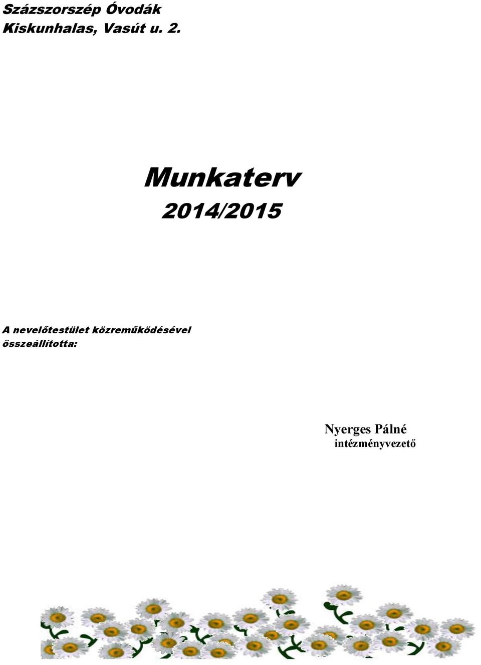 Munkaterv 2014/2015 A