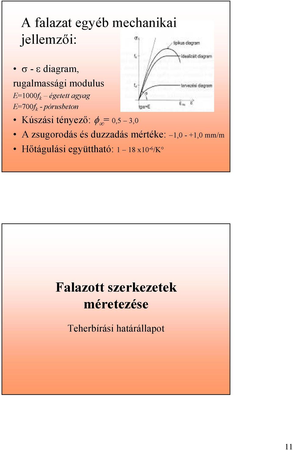 0,5 3,0 A zsugorodás és duzzadás méréke: 1,0 - +1,0 mm/m Hıágulási