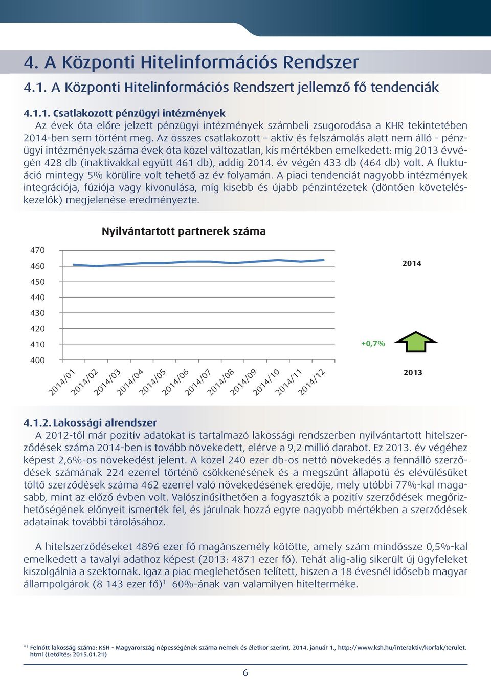 addig 2014. év végén 433 db (464 db) volt. A fluktuáció mintegy 5% körülire volt tehető az év folyamán.