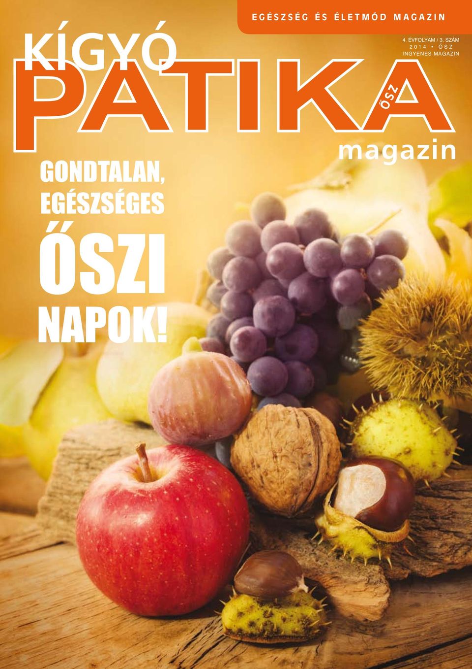 SZÁM 2014 ősz INGYENES MAGAZIN