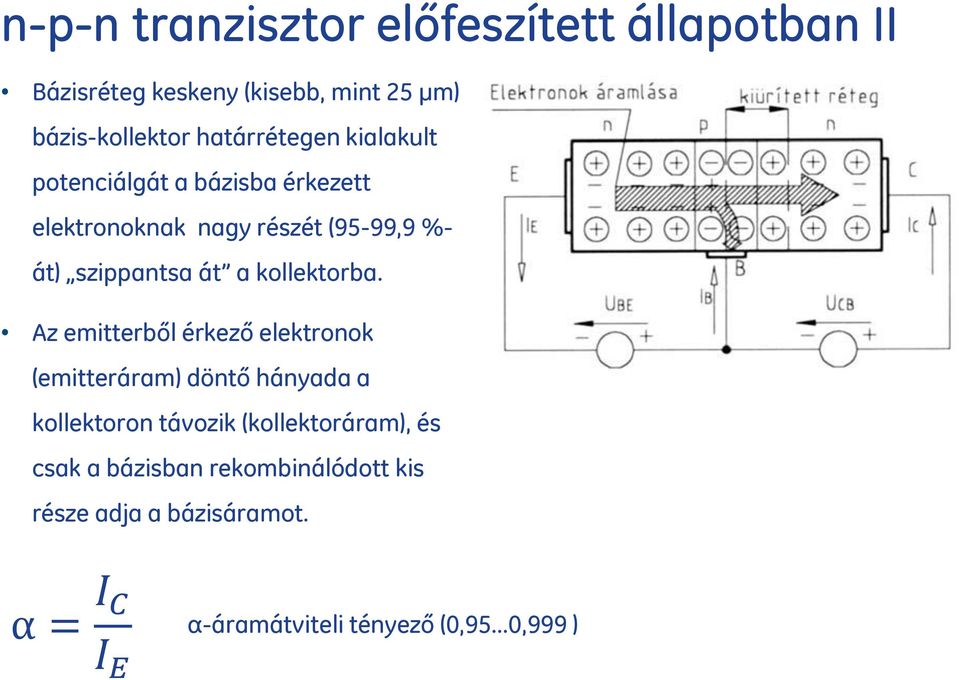 a kollektorba.