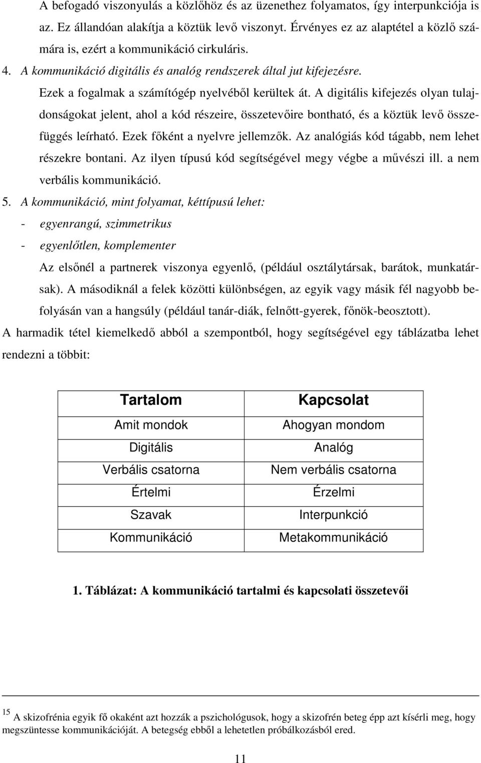 A digitális kifejezés olyan tulajdonságokat jelent, ahol a kód részeire, összetevire bontható, és a köztük lev összefüggés leírható. Ezek fként a nyelvre jellemzk.