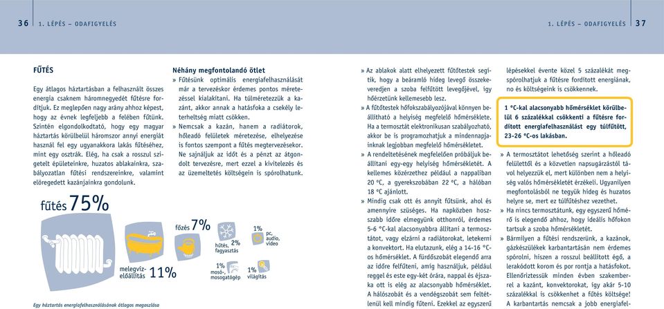 Szintén elgondolkodtató, hogy egy magyar háztartás körülbelül háromszor annyi energiát használ fel egy ugyanakkora lakás fûtéséhez, mint egy osztrák.