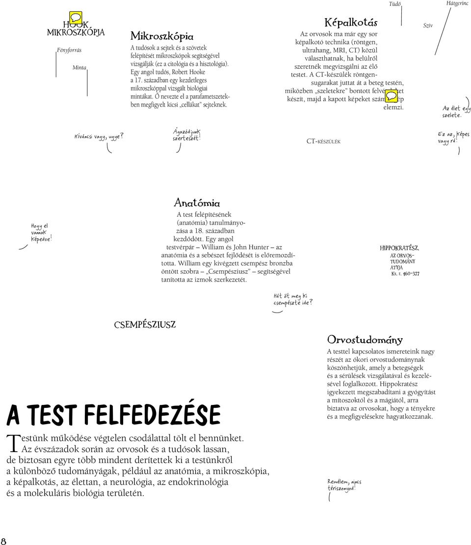 Képalkotás Az orvosok ma már egy sor képalkotó technika (röntgen, ultrahang, MRI, CT) közül választhatnak, ha belülről szeretnék megvizsgálni az élő testet.