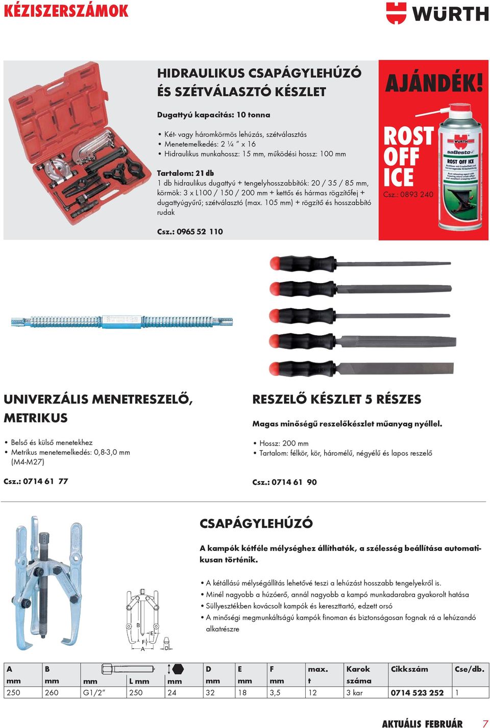 (max. 105 mm) + rögzítő és hosszabbító rudak AJÁNDÉK! ROST OFF ICE Csz.: 0893 240 Csz.