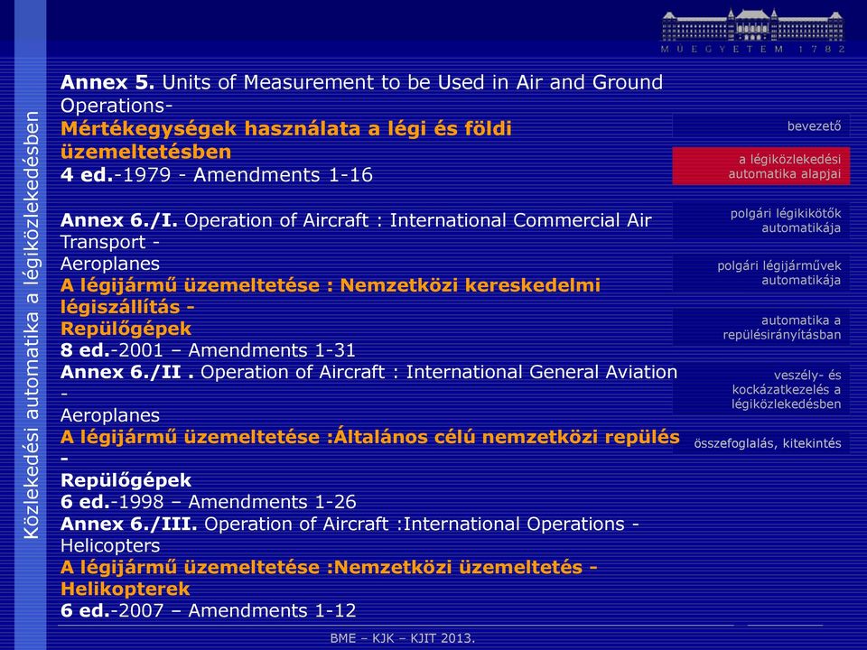 -2001 Amendments 1-31 Annex 6./II.