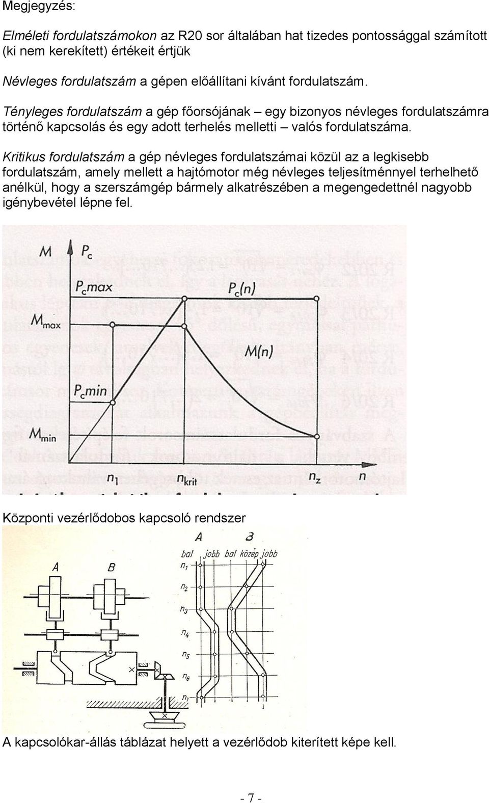 Kritikus fordulatsám a gép névleges fordulatsámai köül a a legkisebb fordulatsám, amely mellett a hajtómotor még névleges teljesítménnyel terhelhető anélkül, hogy a