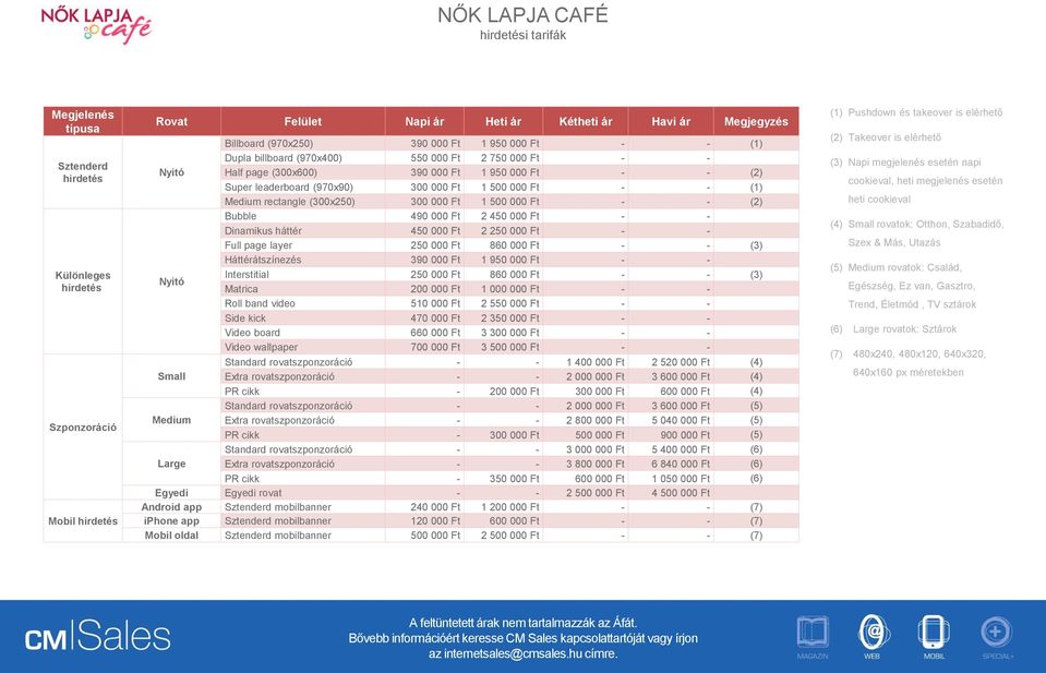 Bubble 490 000 Ft 2 450 000 Ft - - Dinamikus háttér 450 000 Ft 2 250 000 Ft - - Full page layer 250 000 Ft 860 000 Ft - - (3) Háttérátszínezés 390 000 Ft 1 950 000 Ft - - Nyitó Interstitial 250 000