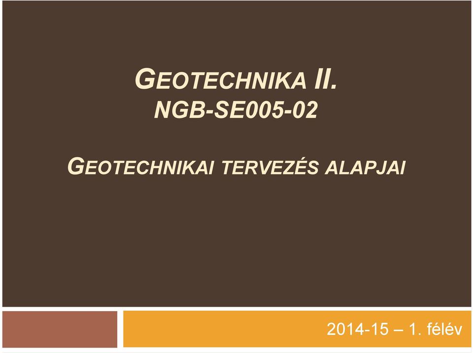 GEOTECHNIKAI