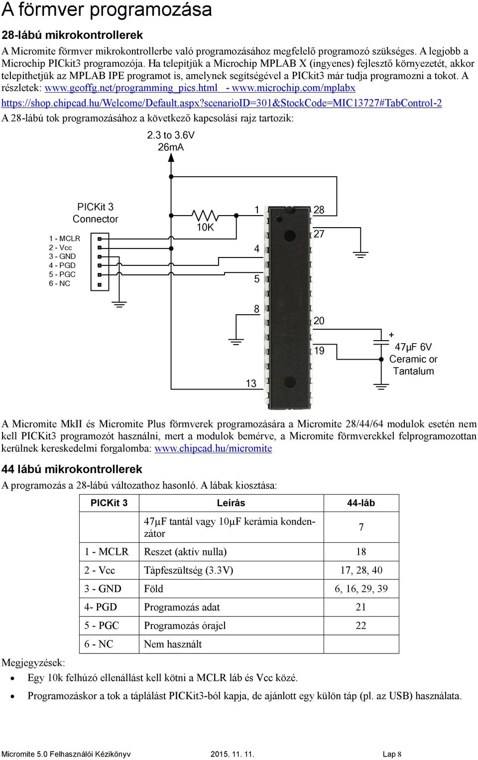 geoffg.net/programming_pics.html - www.microchip.com/mplabx https://shop.chipcad.hu/welcome/default.aspx?