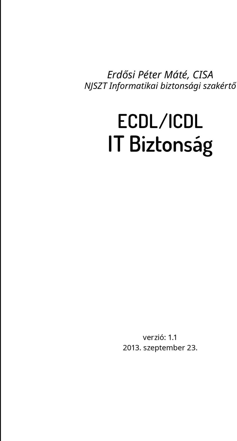 szakértő ECDL/ICDL IT