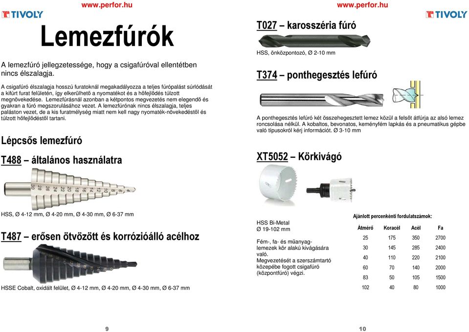 Lemezfúrásnál azonban a kétpontos megvezetés nem elegendő és gyakran a fúró megszorulásához vezet.