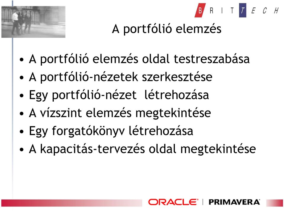 portfólió-nézet létrehozása A vízszint elemzés