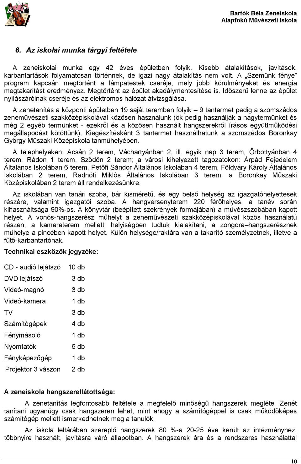 Időszerű lenne az épület nyílászáróinak cseréje és az elektromos hálózat átvizsgálása.