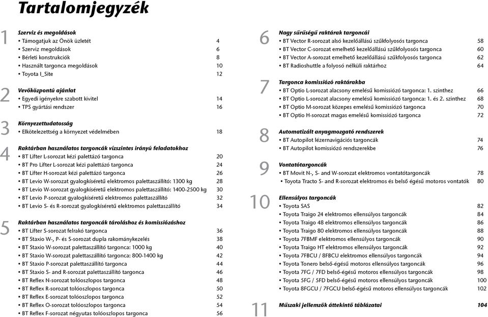 kézi palettázó targonca 20 BT Pro Lifter L-sorozat kézi palettázó targonca 24 BT Lifter H-sorozat kézi palettázó targonca 26 BT Levio W-sorozat gyalogkíséretű elektromos palettaszállító: 1300 kg 28