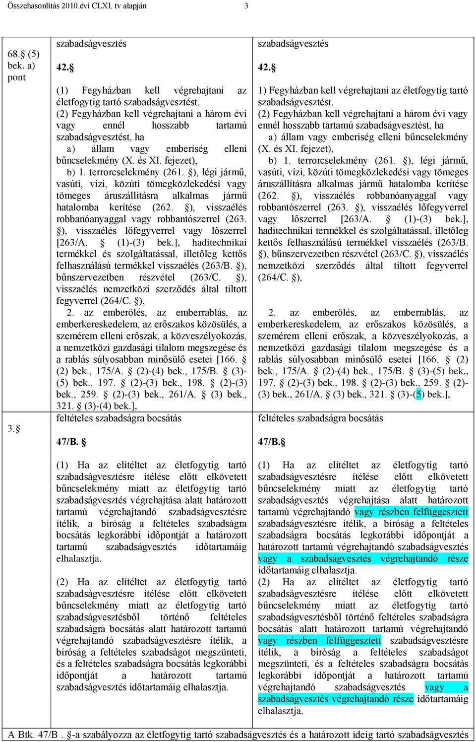 ), légi jármű, vasúti, vízi, közúti tömegközlekedési vagy tömeges áruszállításra alkalmas jármű hatalomba kerítése (262. ), visszaélés robbanóanyaggal vagy robbantószerrel (263.