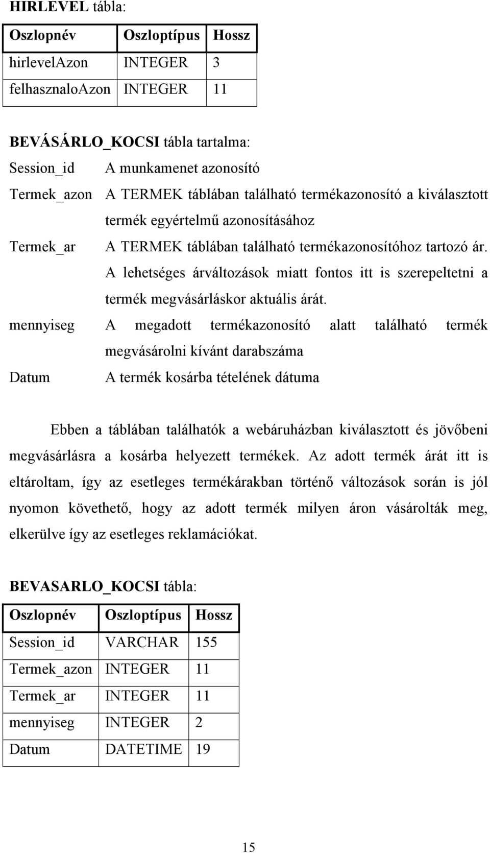 A lehetséges árváltozások miatt fontos itt is szerepeltetni a termék megvásárláskor aktuális árát.