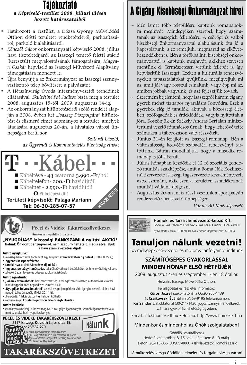 Könczöl Gábor önkormányzati képviselő 2008.