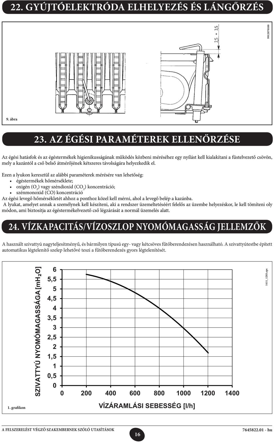 átmérőjének kétszeres távolságára helyezkedik el.