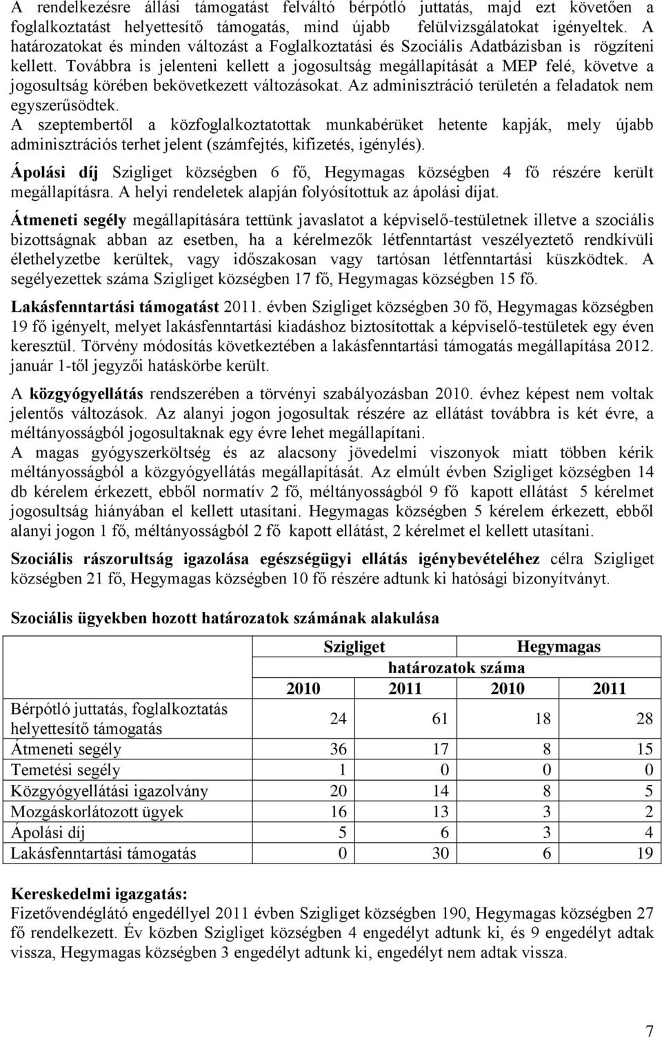 Továbbra is jelenteni kellett a jogosultság megállapítását a MEP felé, követve a jogosultság körében bekövetkezett változásokat. Az adminisztráció területén a feladatok nem egyszerűsödtek.