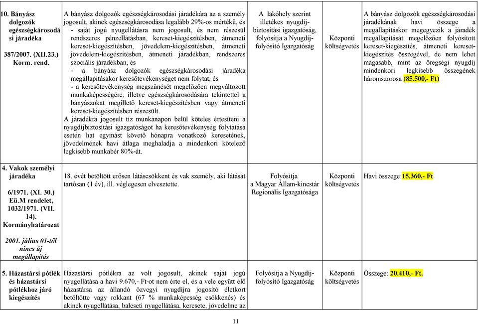 pénzellátásban, kereset-kiegészítésben, átmeneti kereset-kiegészítésben, jövedelem-kiegészítésben, átmeneti jövedelem-kiegészítésben, átmeneti járadékban, rendszeres szociális járadékban, és - a