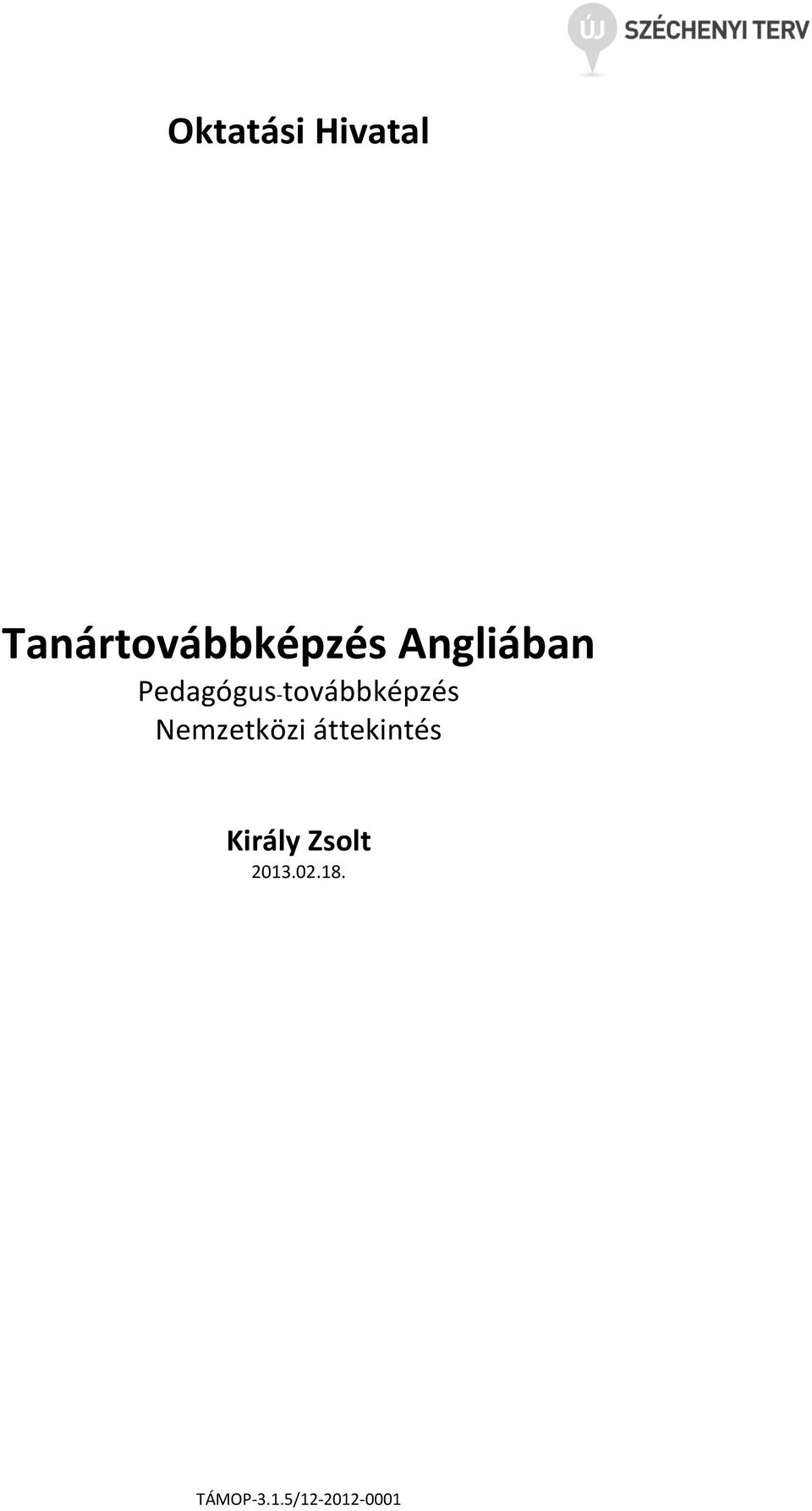 Nemzetközi áttekintés Király Zsolt