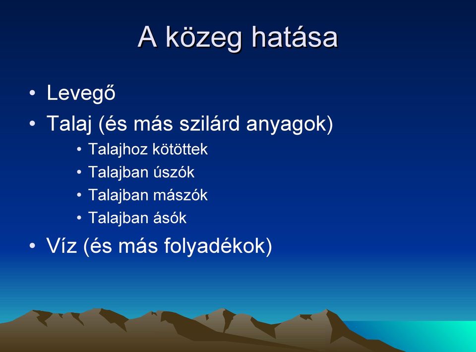 kötöttek Talajban úszók Talajban