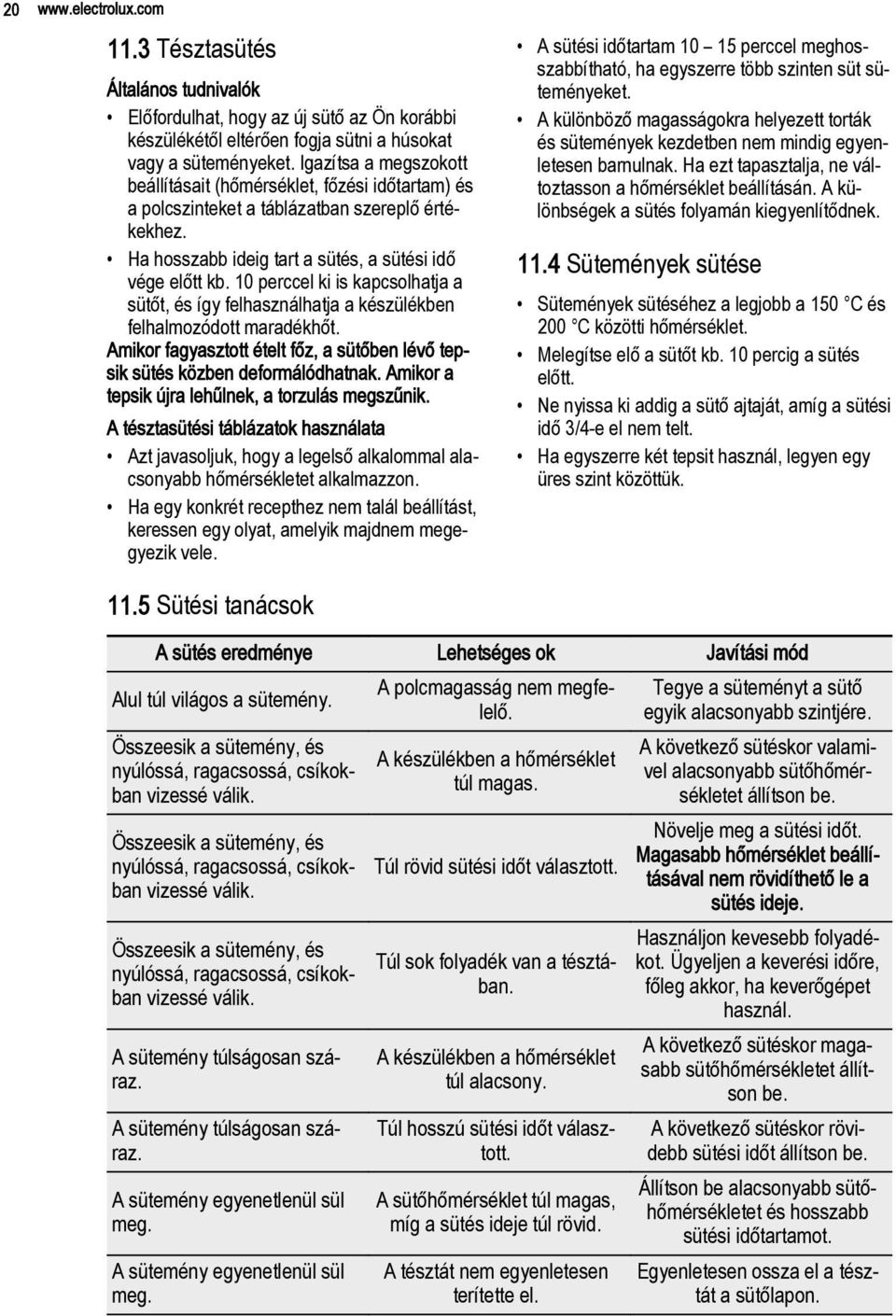 10 perccel ki is kapcsolhatja a sütőt, és így felhasználhatja a készülékben felhalmozódott maradékhőt. Amikor fagyasztott ételt főz, a sütőben lévő tepsik közben deformálódhatnak.