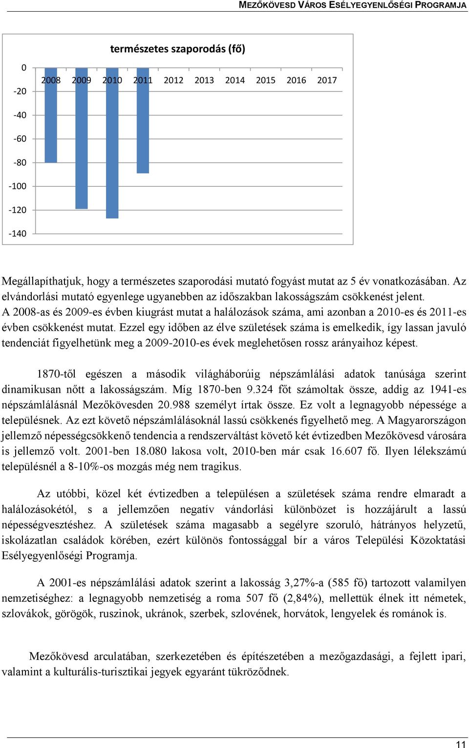 A 2008-as és 2009-es évben kiugrást mutat a halálozások száma, ami azonban a 2010-es és 2011-es évben csökkenést mutat.