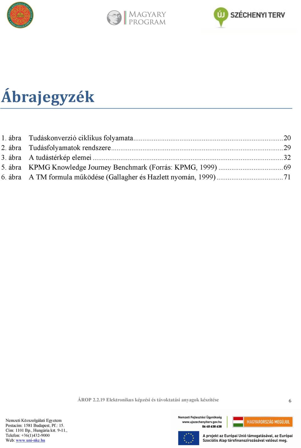 .. 32 5. ábra KPMG Knowledge Journey Benchmark (Forrás: KPMG, 1999).