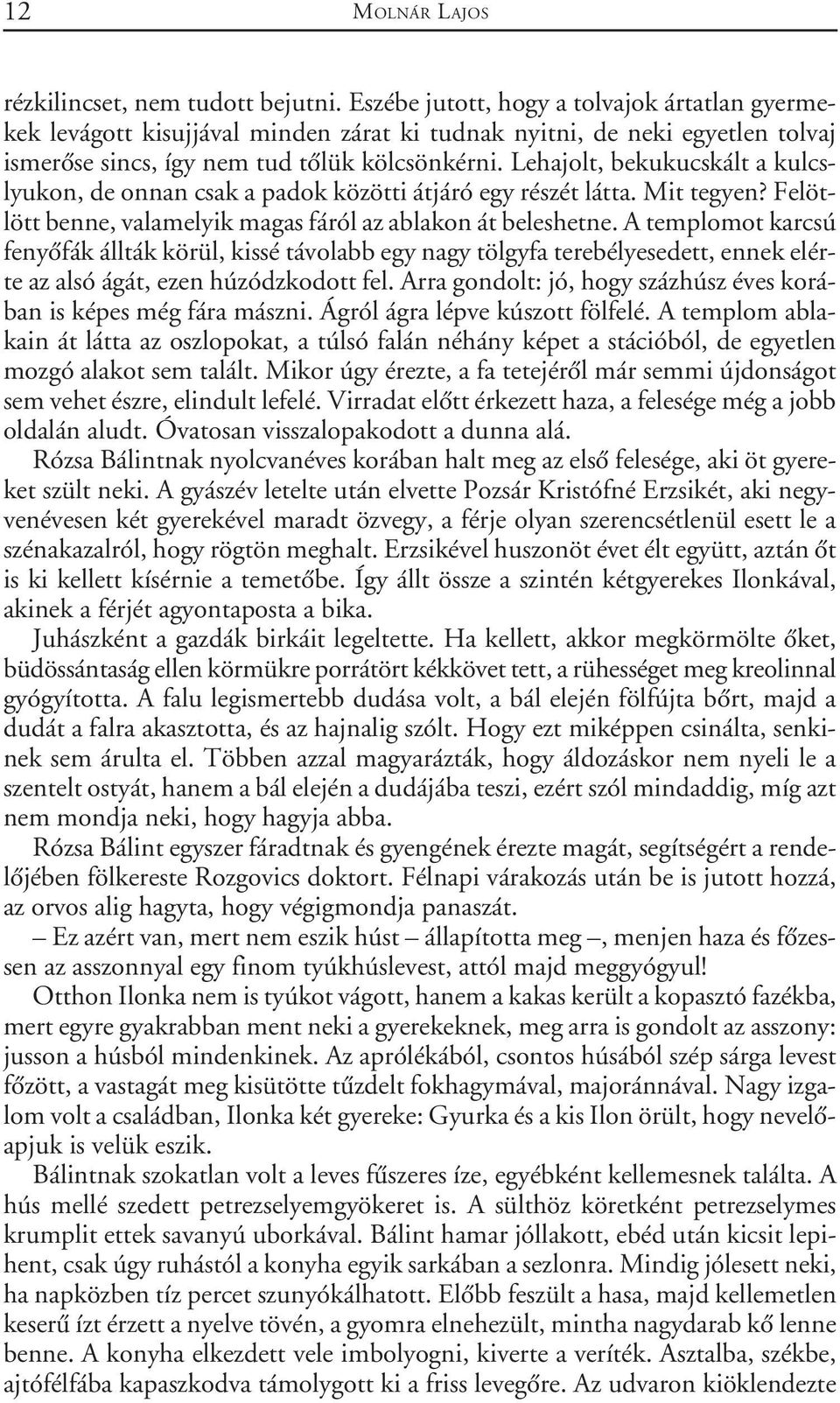 Lehajolt, bekukucskált a kulcslyukon, de onnan csak a padok közötti átjáró egy részét látta. Mit tegyen? Felötlött benne, valamelyik magas fáról az ablakon át beleshetne.