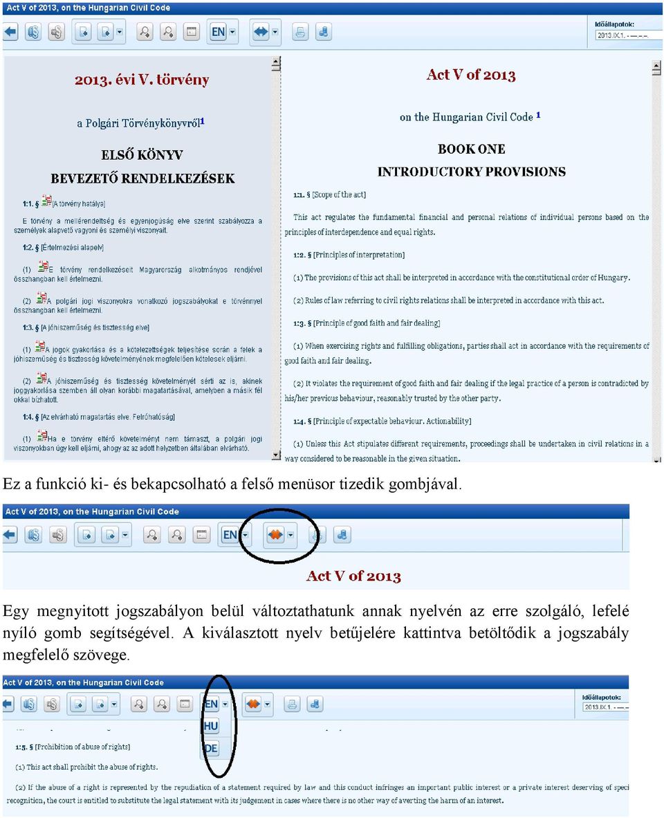 Egy megnyitott jogszabályon belül változtathatunk annak nyelvén az
