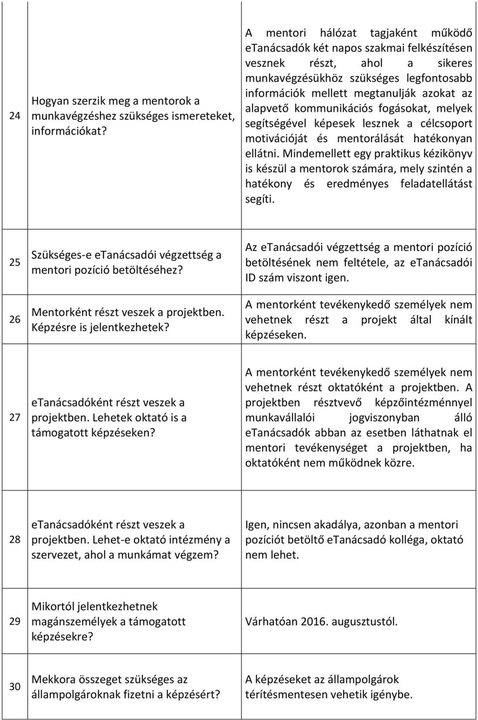 kommunikációs fogásokat, melyek segítségével képesek lesznek a célcsoport motivációját és mentorálását hatékonyan ellátni.