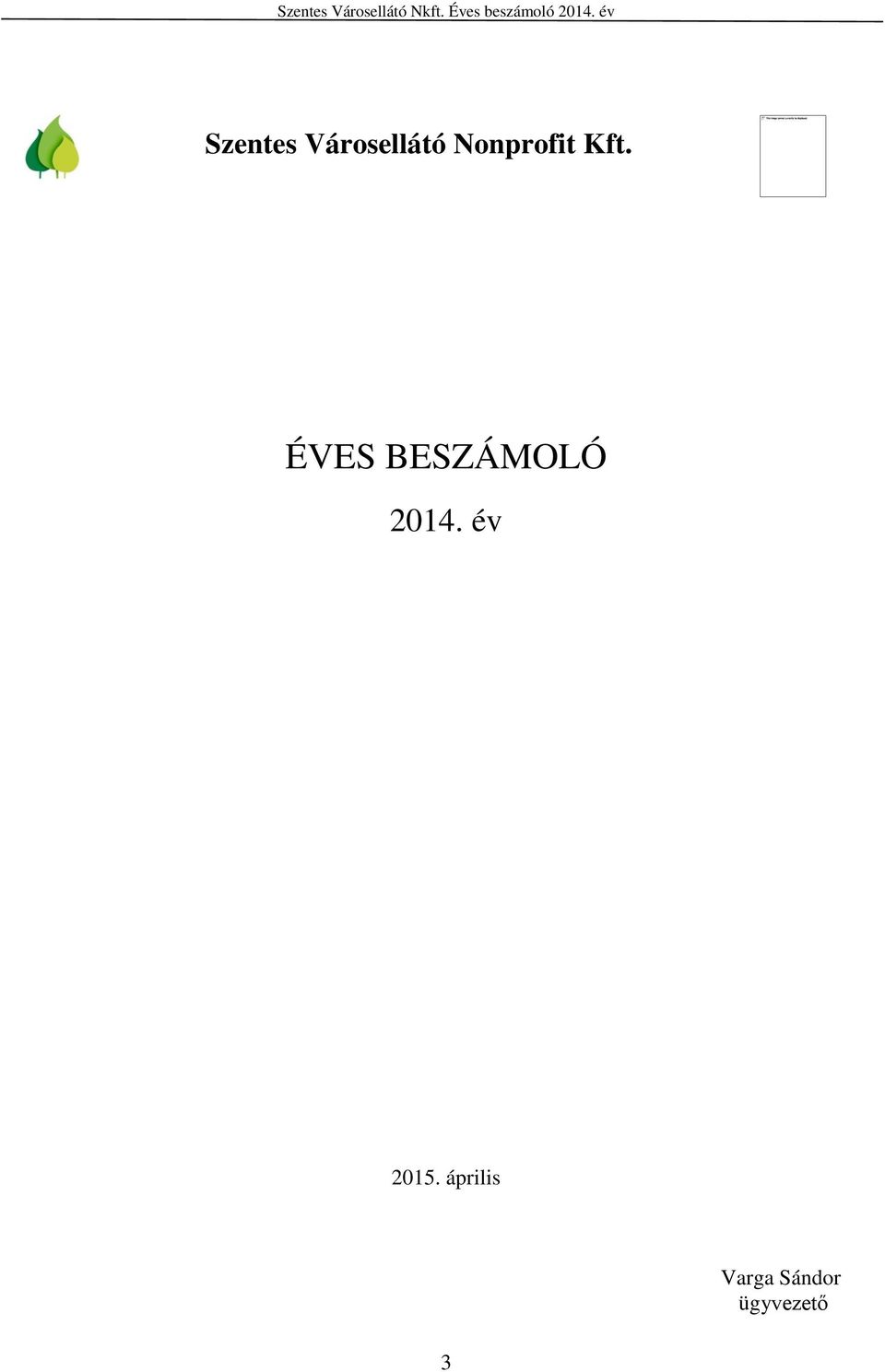 ÉVES BESZÁMOLÓ 2014.