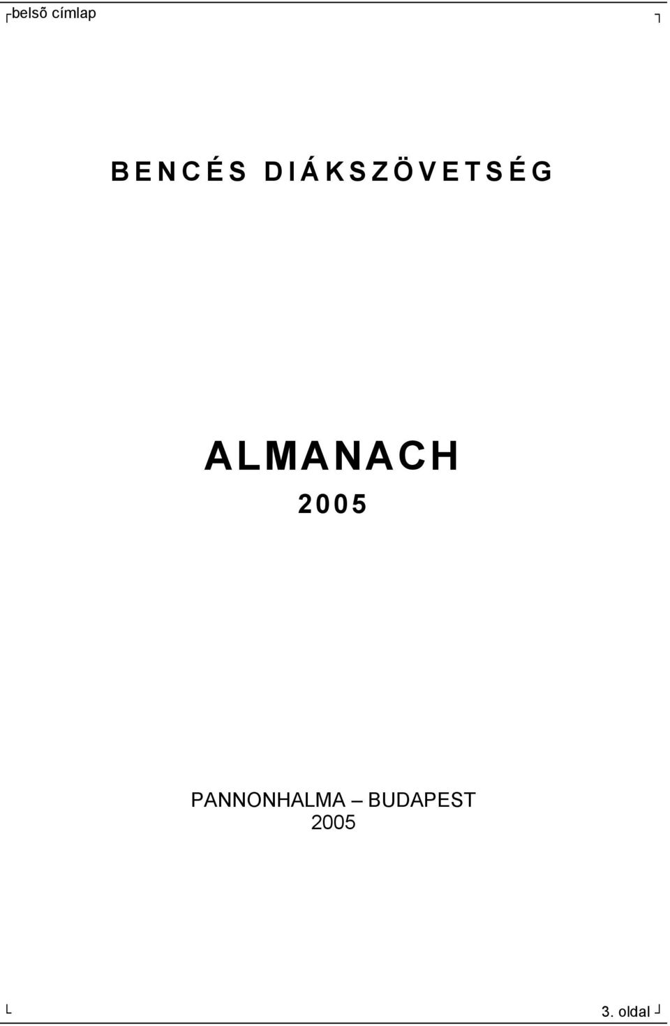 ALMANACH 2005