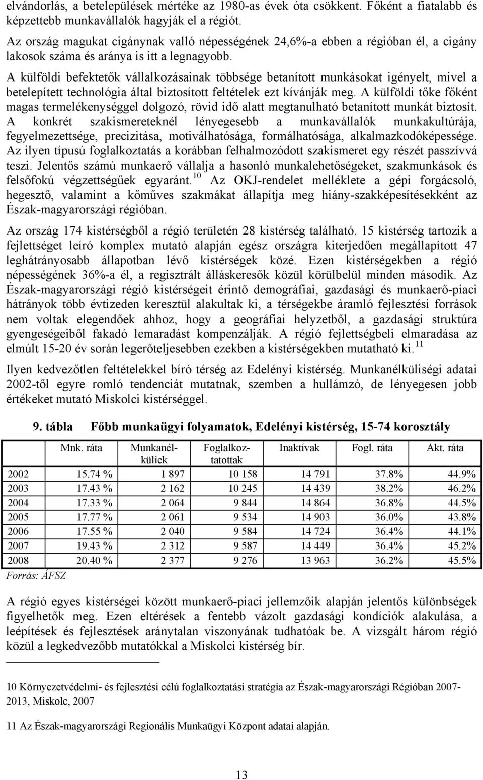 A külföldi befektetők vállalkozásainak többsége betanított munkásokat igényelt, mivel a betelepített technológia által biztosított feltételek ezt kívánják meg.