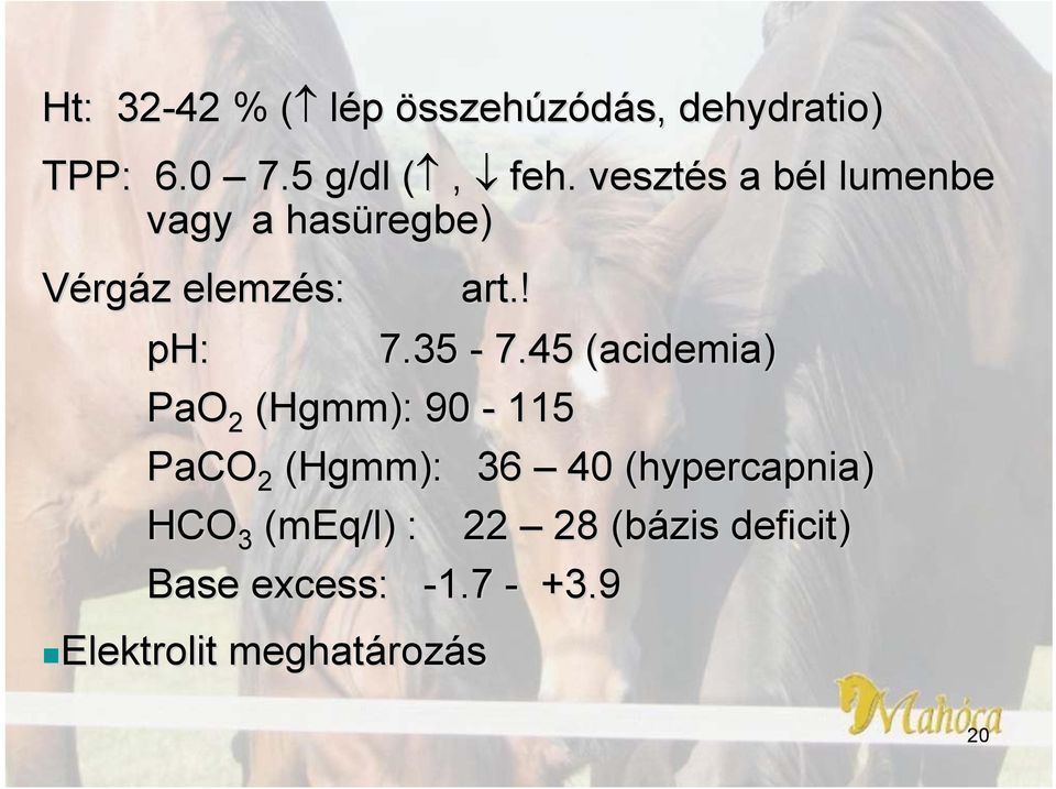 45 (acidemia( acidemia) PaO 2 (Hgmm): 90-115 PaCO 2 (Hgmm): 36 40 (hypercapnia(
