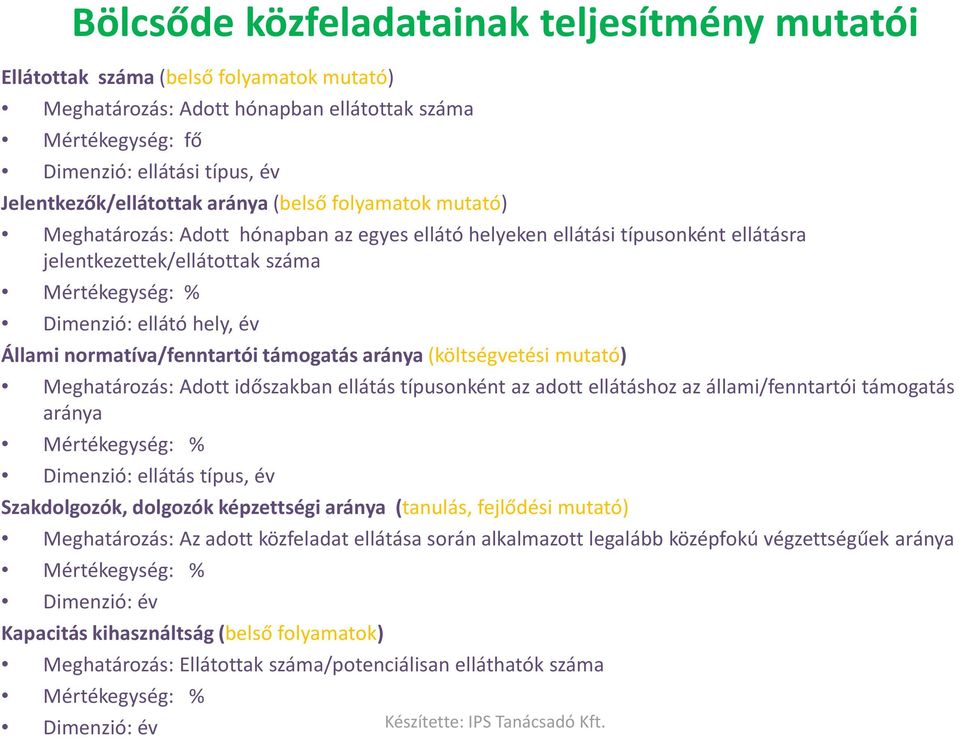 Állami normatíva/fenntartói támogatás aránya (költségvetési mutató) Meghatározás: Adott időszakban ellátás típusonként az adott ellátáshoz az állami/fenntartói támogatás aránya Dimenzió: ellátás