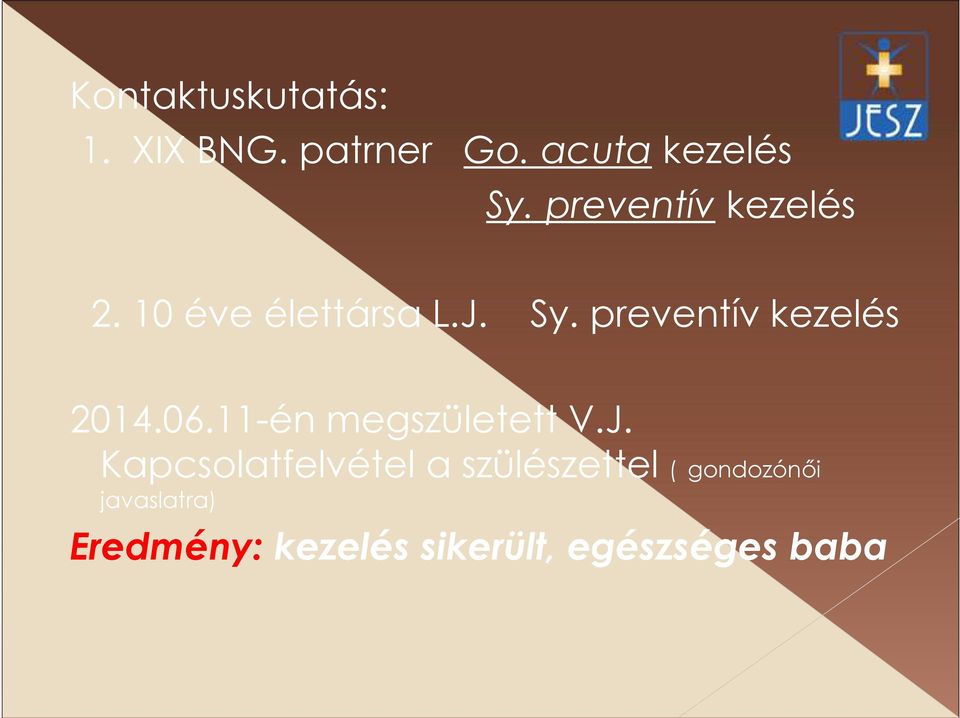 preventív kezelés 2014.06.11-én megszületett V.J.