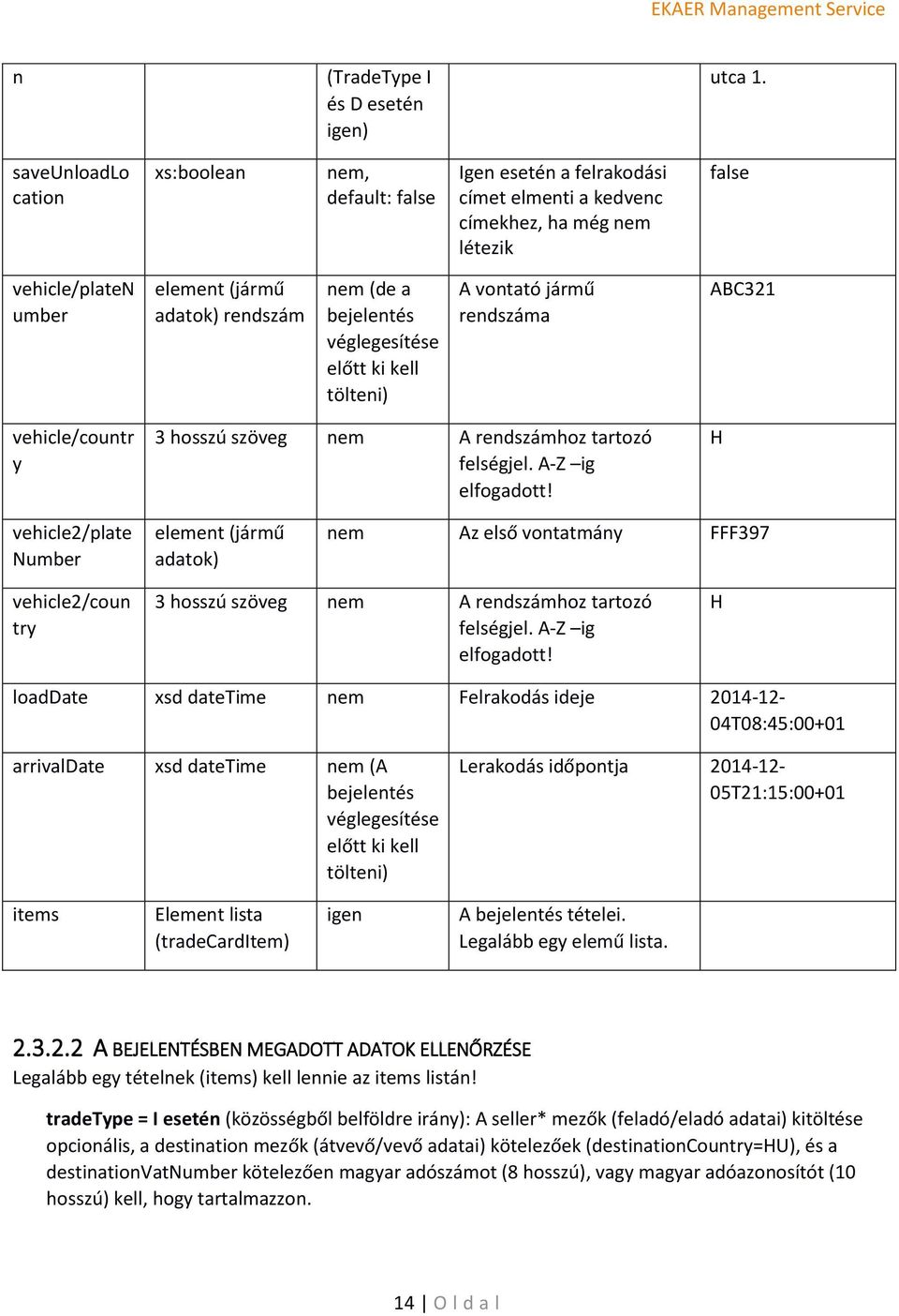 véglegesítése előtt ki kell tölteni) A vontató jármű rendszáma ABC321 vehicle/countr y 3 hosszú A rendszámhoz tartozó felségjel. A-Z ig elfogadott!