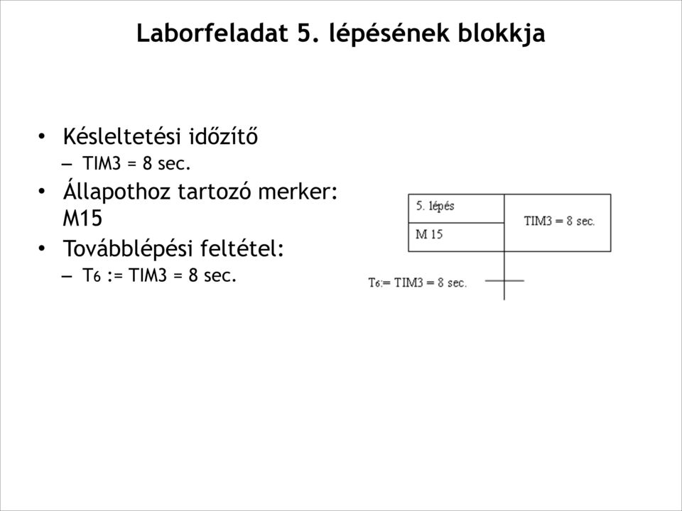 időzítő TIM3 = 8 sec.