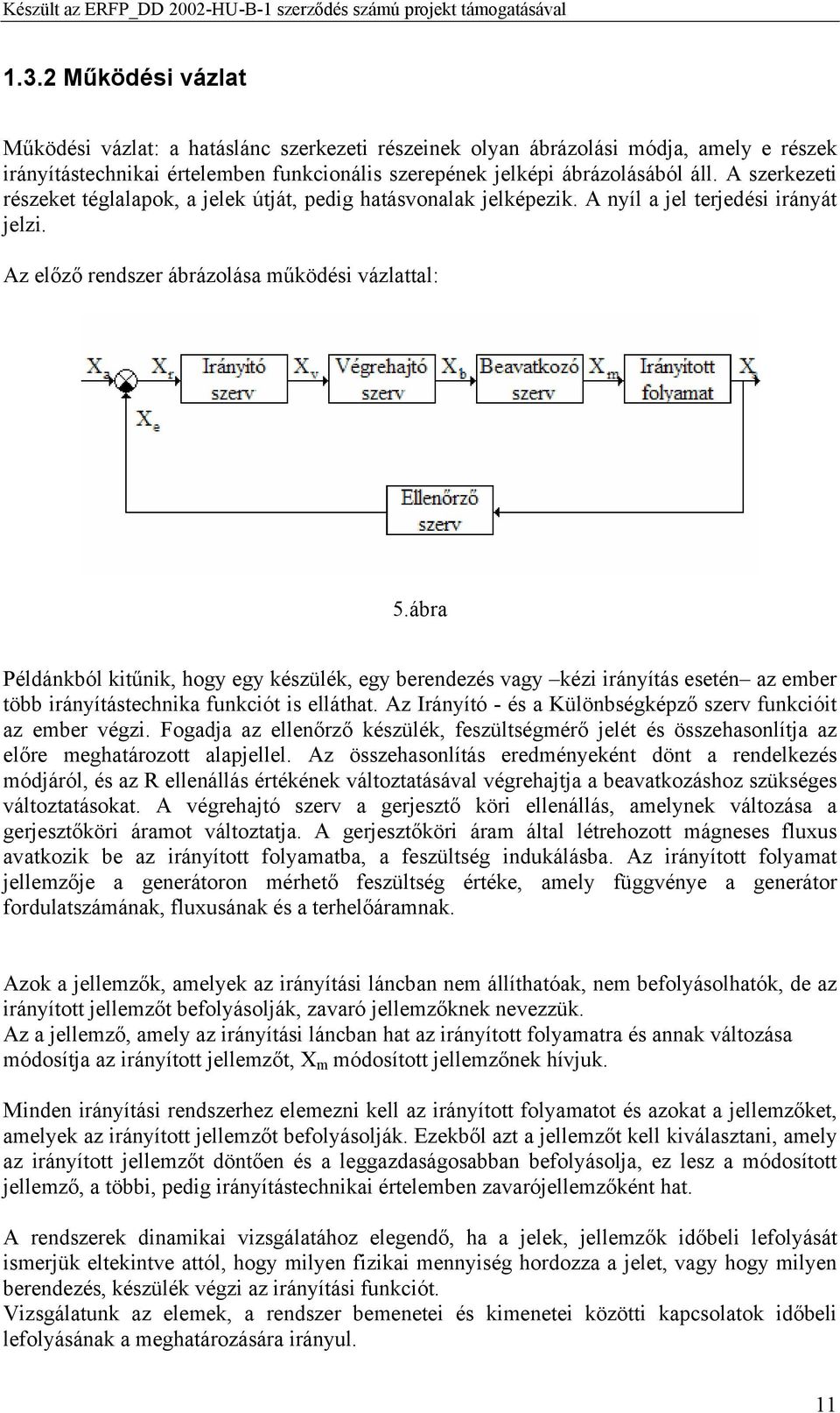 ábra Példánkból kitűnik, hogy egy készülék, egy berendezés vagy kézi irányítás esetén az ember több irányítástechnika funkciót is elláthat.